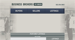 Desktop Screenshot of businessbrokersoforegon.com