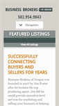 Mobile Screenshot of businessbrokersoforegon.com