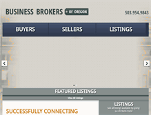 Tablet Screenshot of businessbrokersoforegon.com